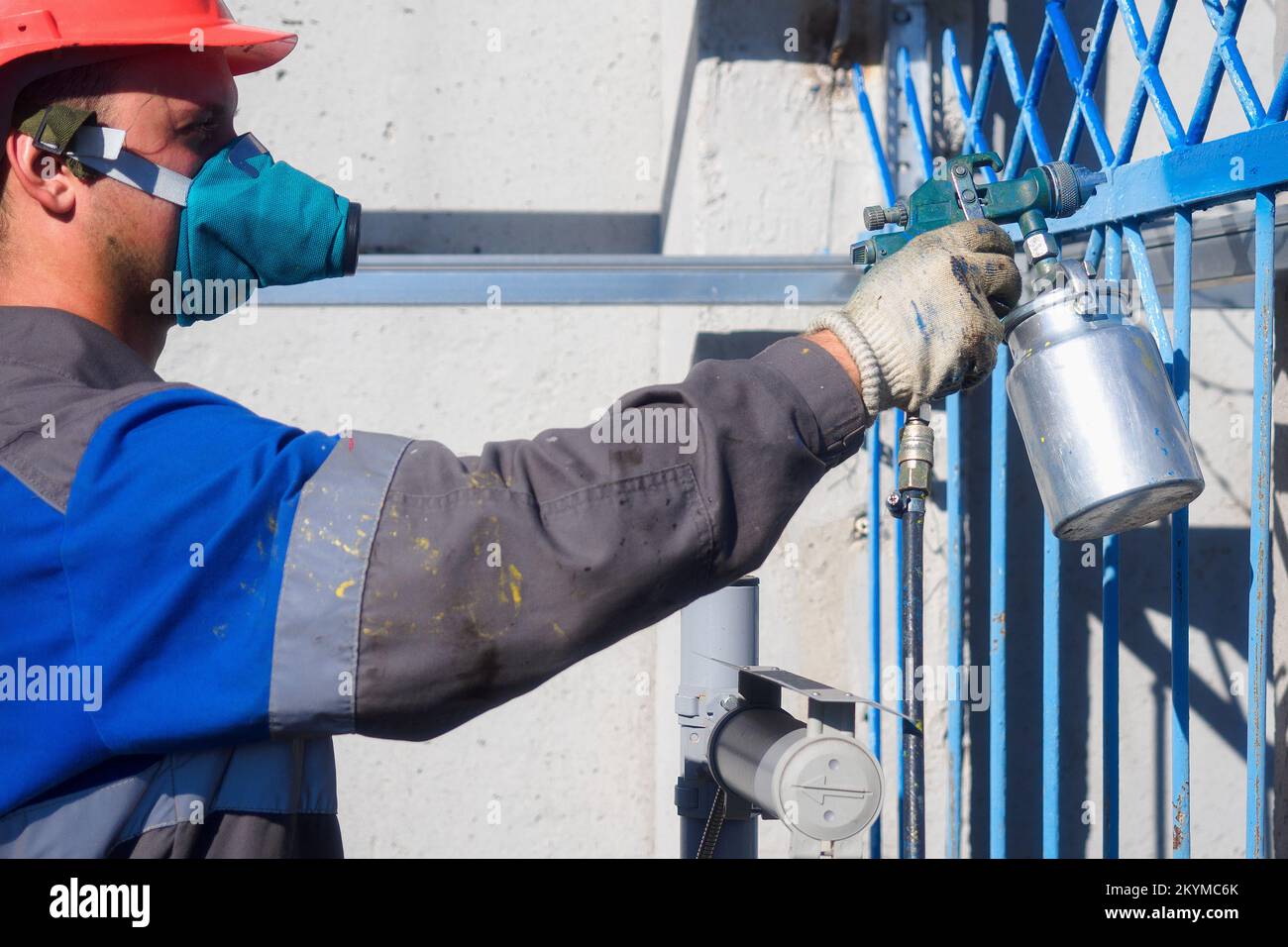 Professional decorator working in hi res stock photography and images Professional decorator working in hi res stock photography and images