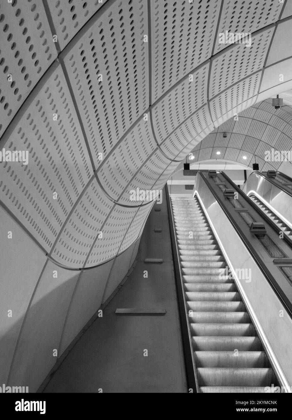The newly opened Elizabeth Line London underground train station at ...
