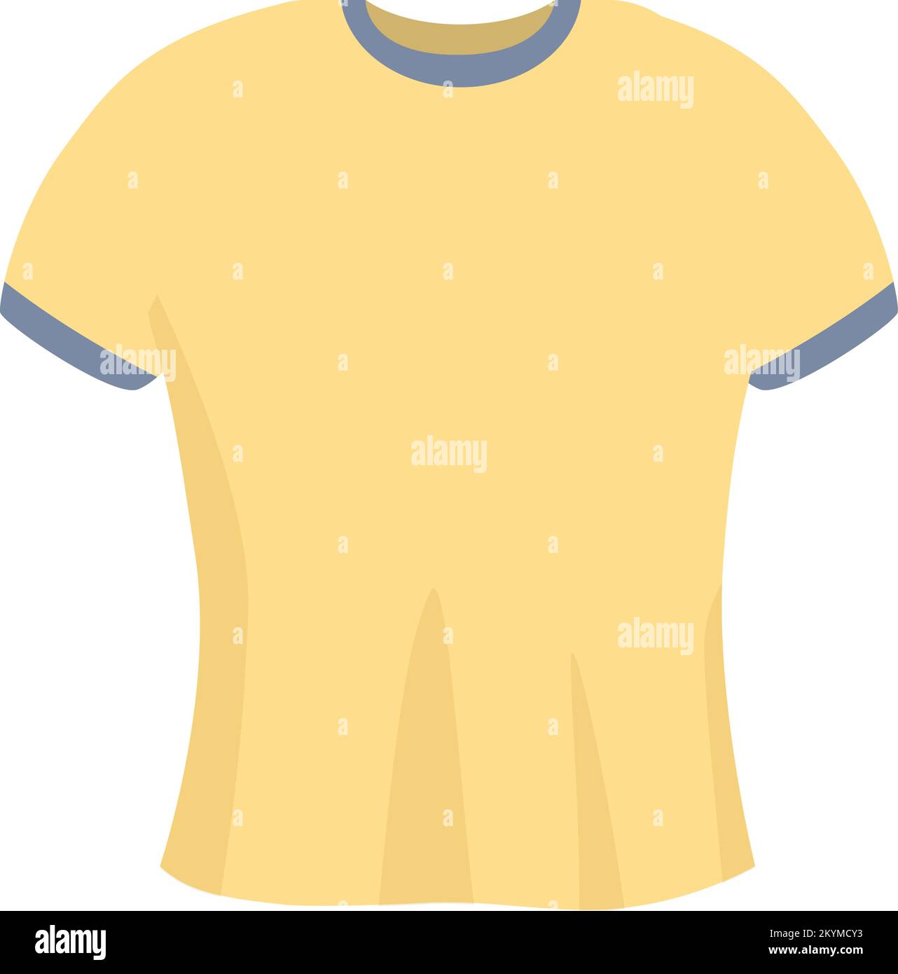 Yellow tshirt icon cartoon vector. Sport design. Men fashion Stock