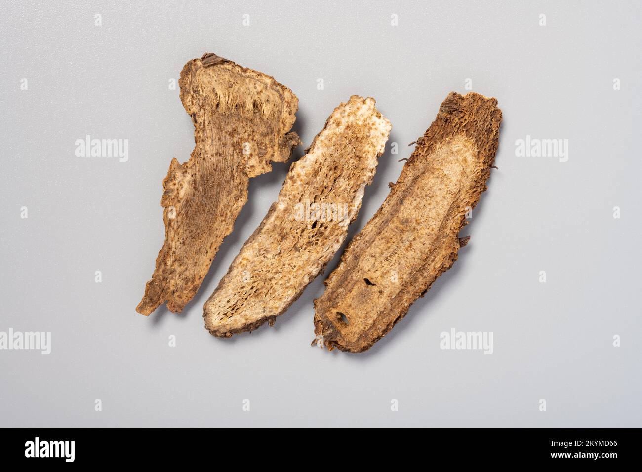 top view herb MuXiang or Aucklandiae Radix or Costusroot Stock Photo ...