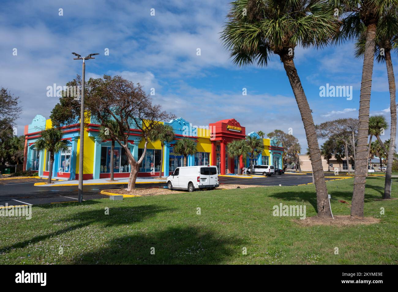 Cocoa Beach, Florida, USA. Commercial area Stock Photo Alamy