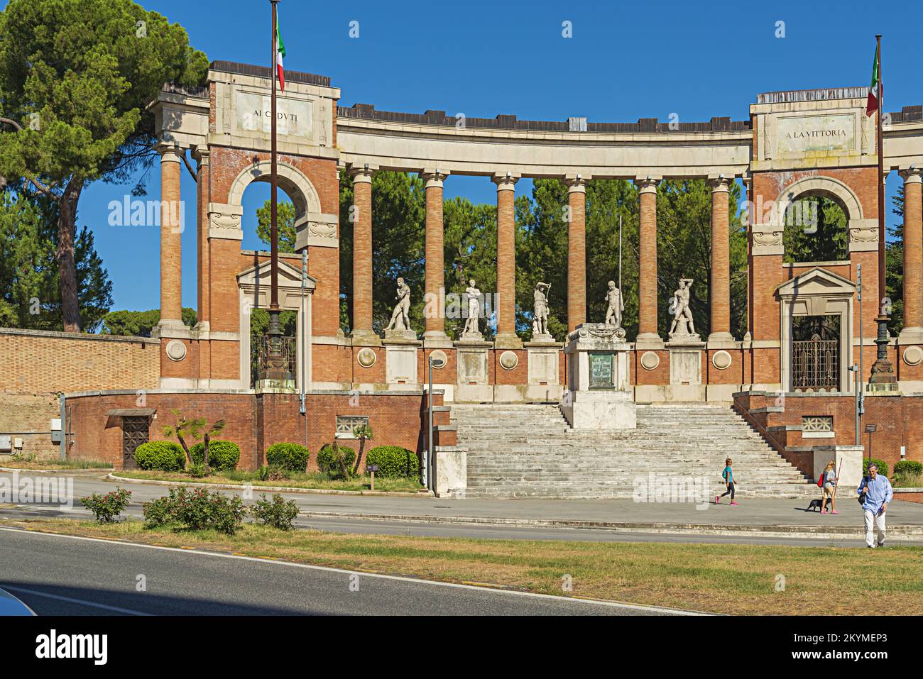 macerata monumento ai caduti marche italia europa Stock Photo