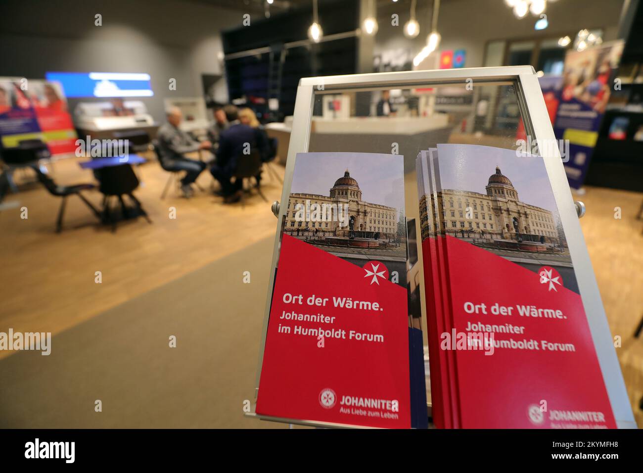 Berlin, Germany. 01st Dec, 2022. Brochures are at the entrance of a