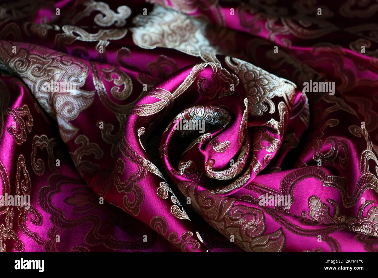 jin, Chinese precious silk fabric of nanking call yun jin Stock Photo