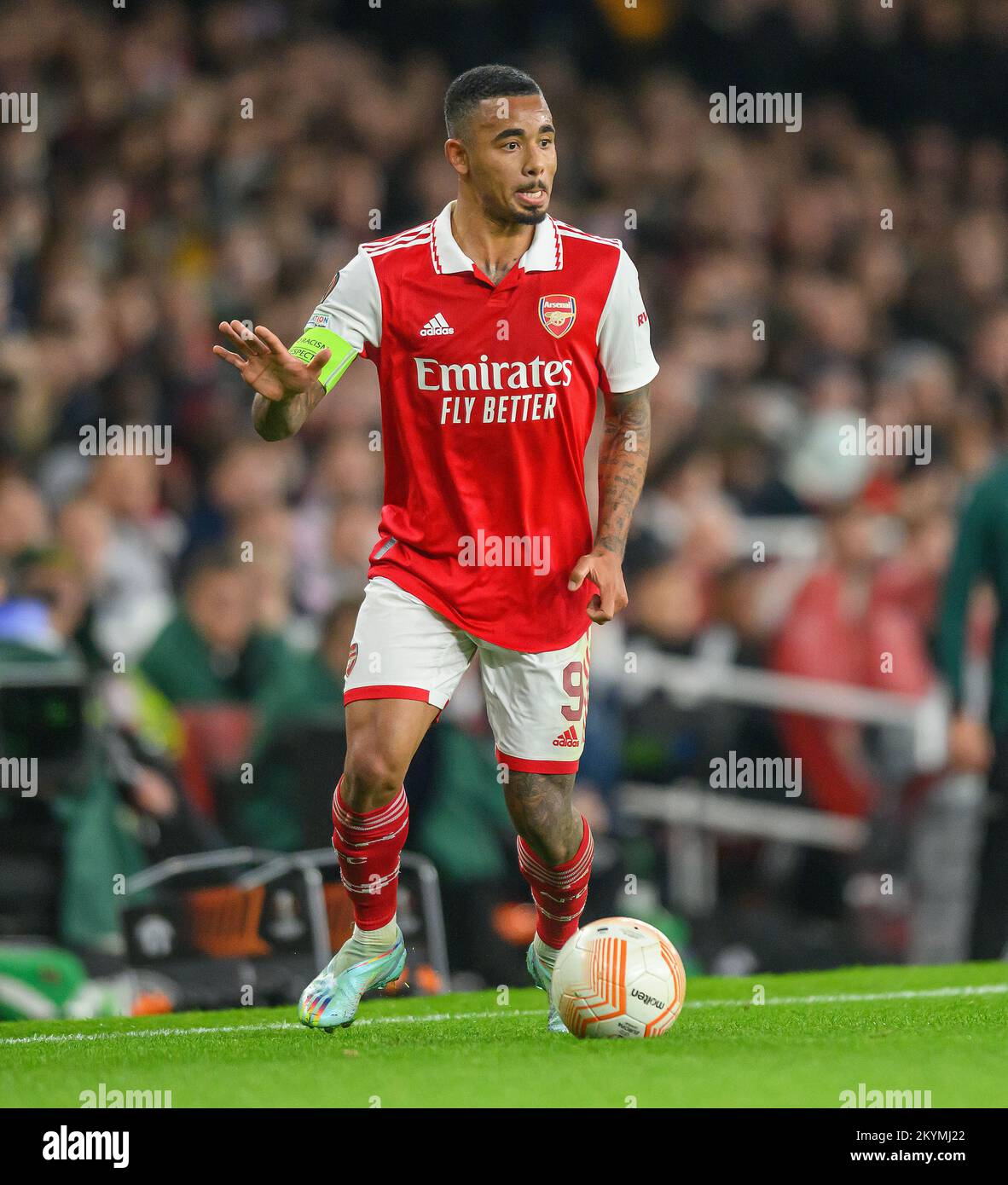 03 Nov 2022 - Arsenal v FC Zurich - UEFA Europa League - Group A - Emirates Stadium   Arsenal's Gabriel Jesus during the match against FC Zurich Picture : Mark Pain / Alamy Stock Photo