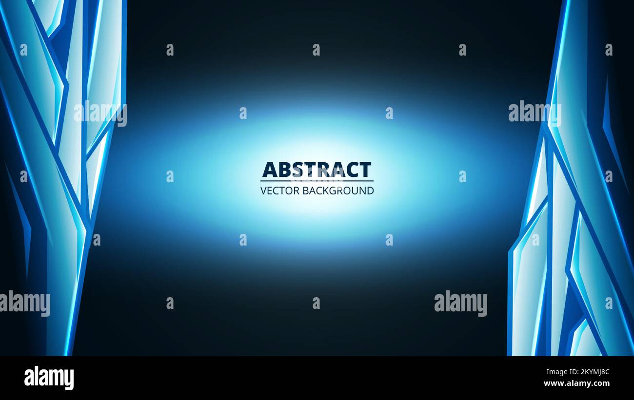 Dark blue abstract futuristic modern gaming background. Vector