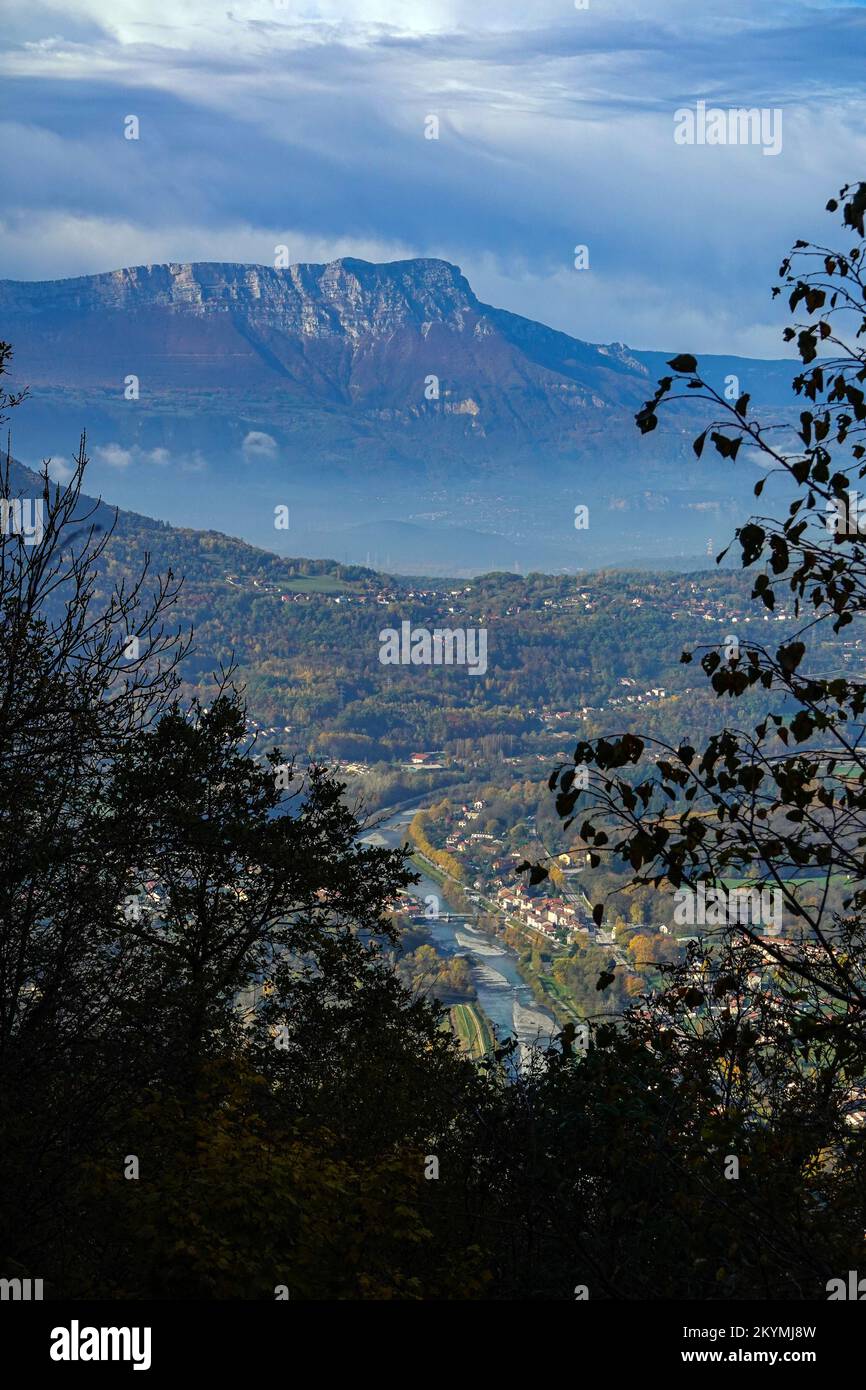 Autumn in the Vercors mountains in Central France, Stock Photo