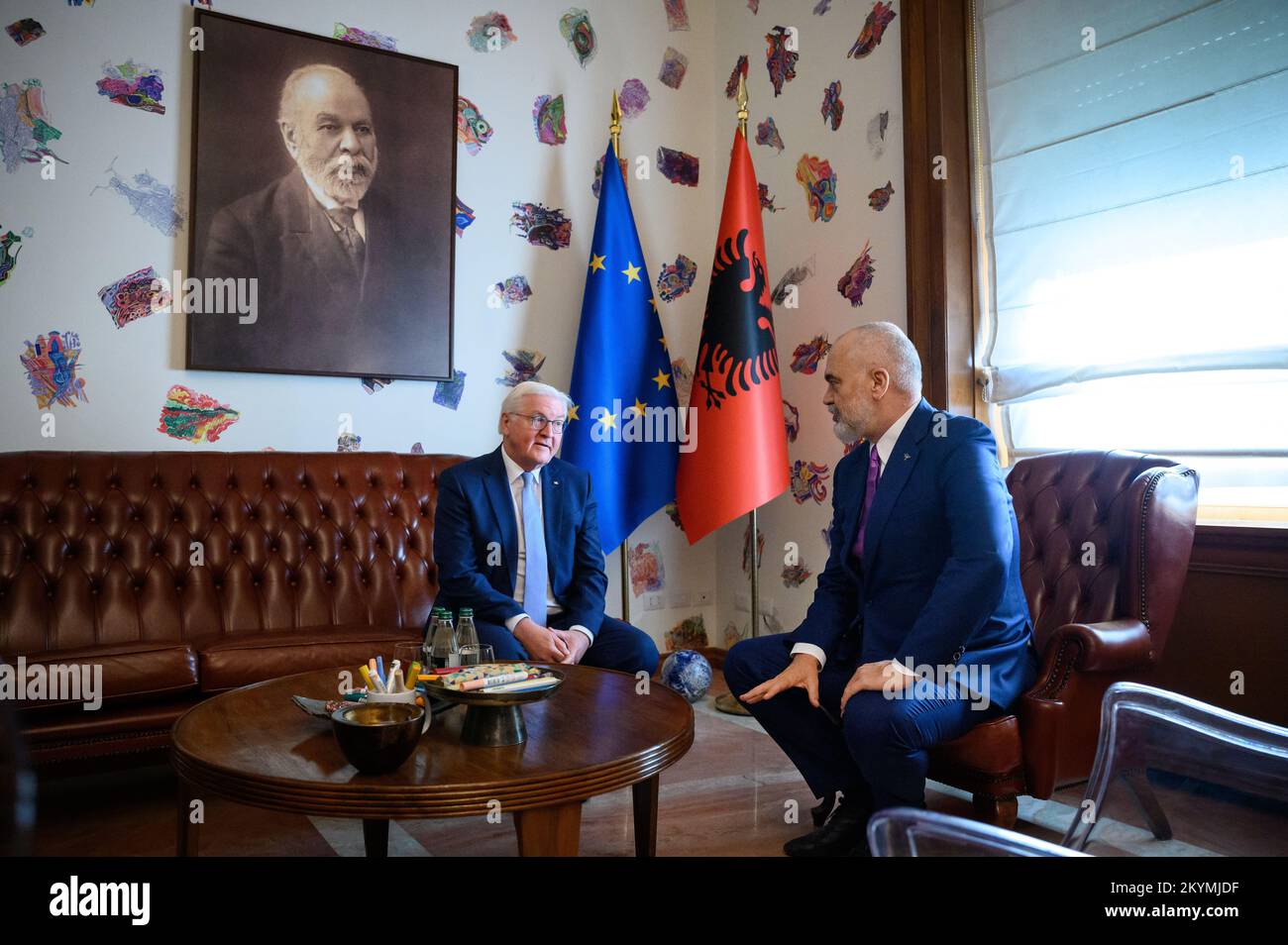 Tirana, Albania. 01st Dec, 2022. German President Frank-Walter