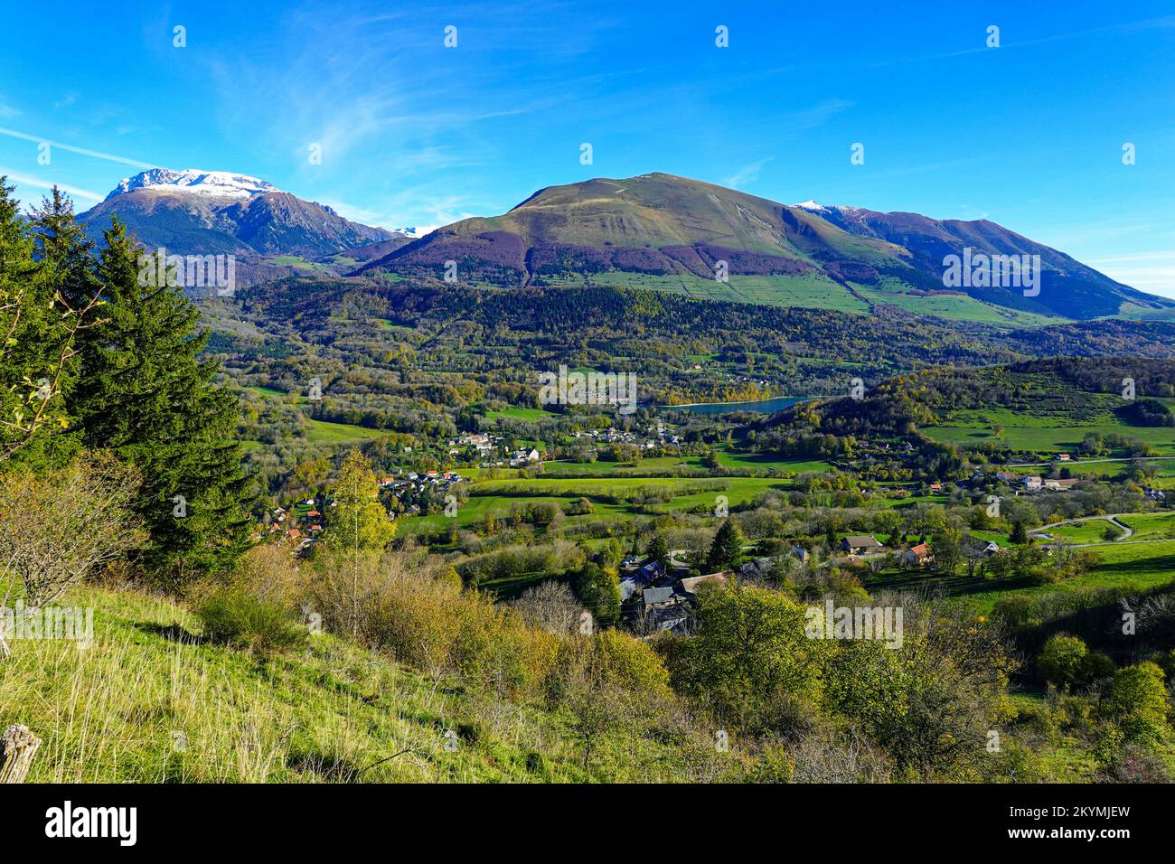 Autumn in the Vercors mountains in Central France, Stock Photo
