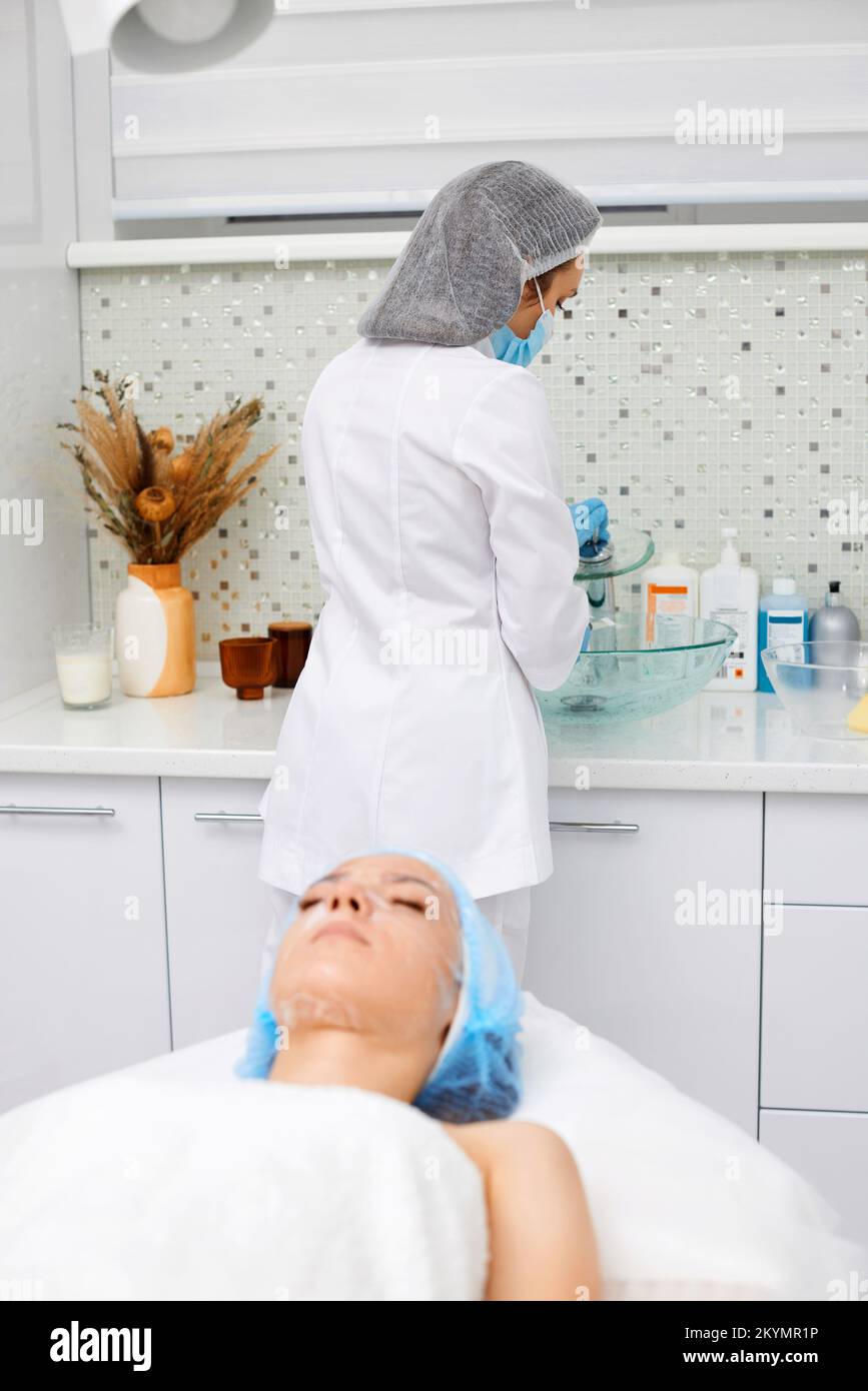 Nurse beautician uniform hi-res stock photography and images - Alamy