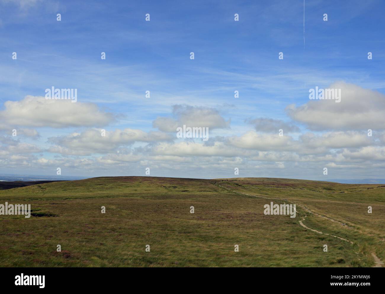 The west Pennine Moors above the village of Belmont Lancashire England