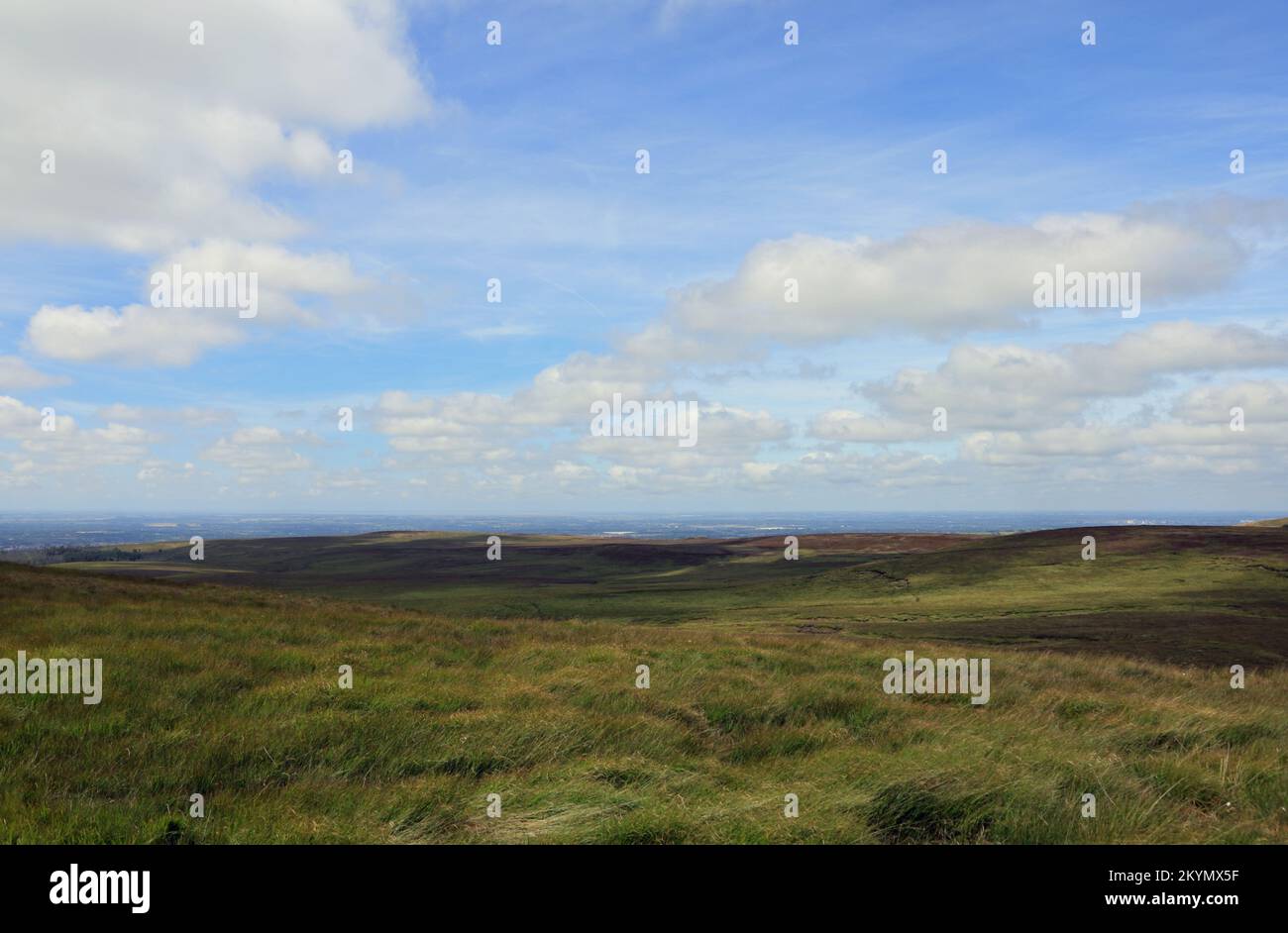 The west Pennine Moors above the village of Belmont Lancashire England