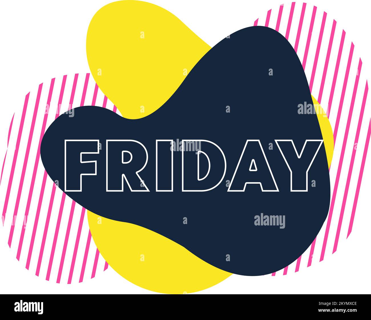 Friday sale tag template Stock Vector