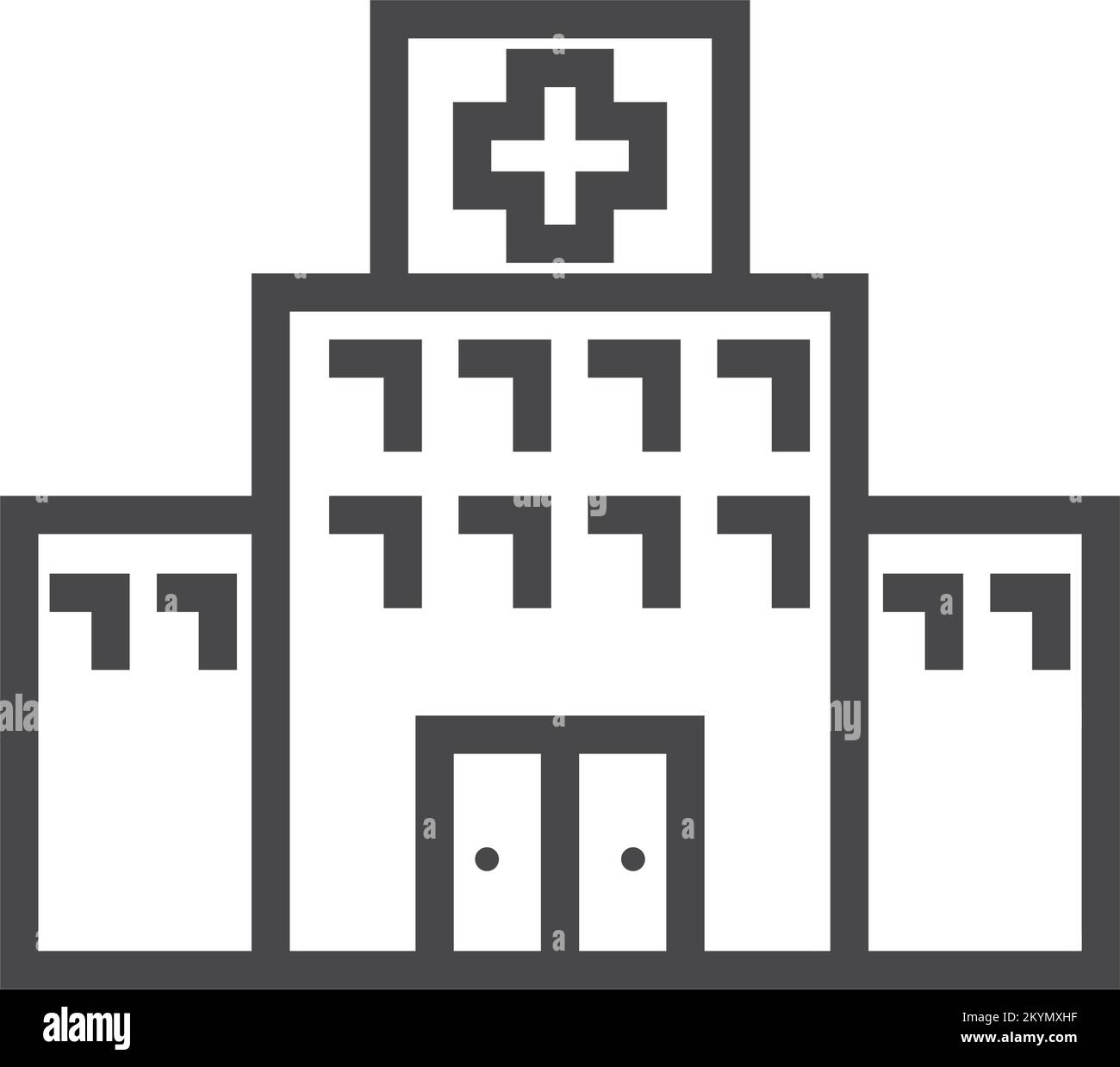 hospital building icon Stock Vector Image & Art - Alamy