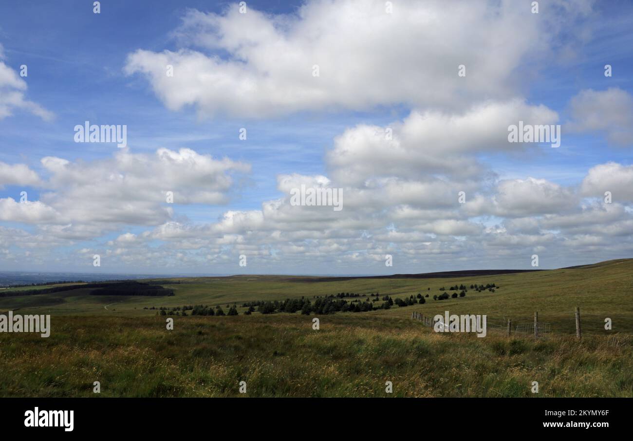 The west Pennine Moors above the village of Belmont Lancashire England