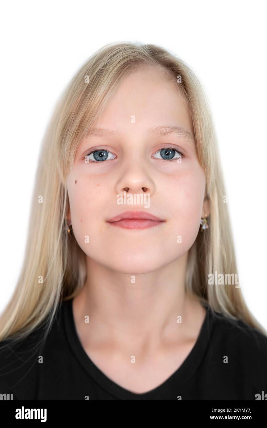 Passport identity head shoulder portrait hires stock photography and