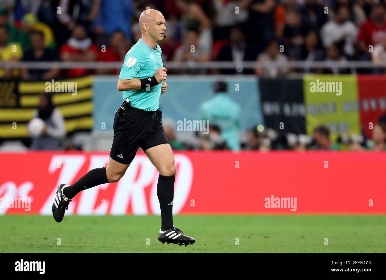 Referee Anthony Taylor during the FIFA World Cup Qatar 2022 Group F match between Croatia and Belgium at Ahmad Bin Ali Stadium on December 01, 2022 in Doha, Qatar. Photo:Igor Kralj/PIXSELL Stock Photo