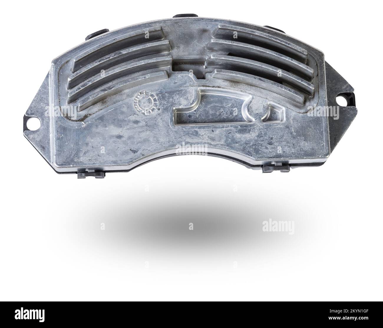 Car heater fan speed regulator on white isolated background. Catalog of