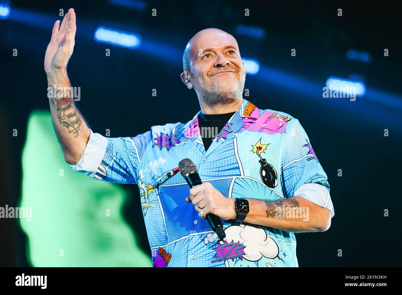 Italian singer Max Pezzali during a photo shoot. Milan (Italy), October  16th, 2020, Stock Photo, Picture And Rights Managed Image. Pic.  MDO-08743830