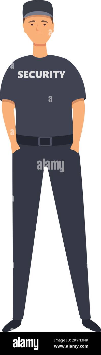 Guard shirt icon cartoon vector. Police man. People uniform Stock Vector