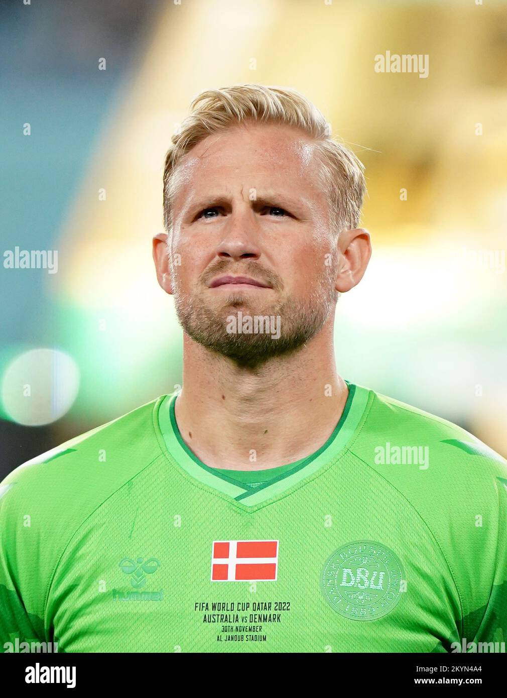 Denmark goalkeeper Kasper Schmeichel during the FIFA World Cup Group D