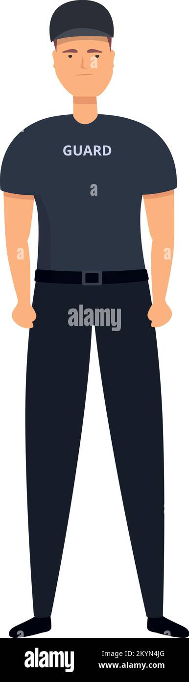 Cop icon cartoon vector. Guard man. Officer job Stock Vector