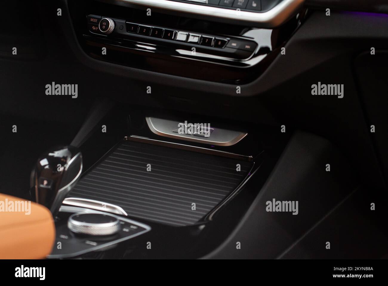 MOSCOW, RUSSIA FEBRUARY 05, 2022 BMW X3 Closed car glove box