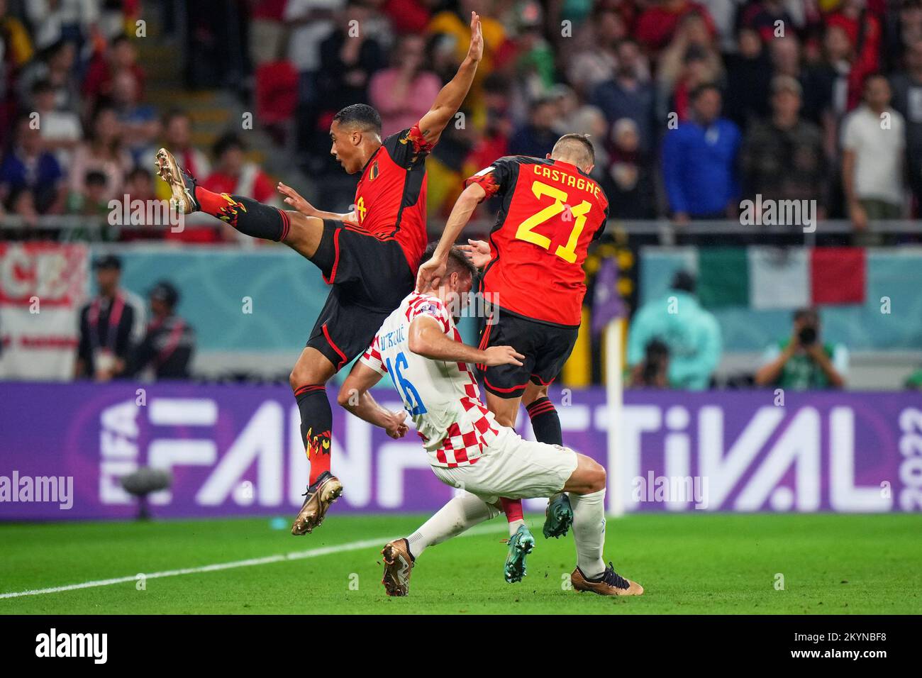 Youri Tielemans celebration Croatia match The Rise of the "Hybrid" Defender