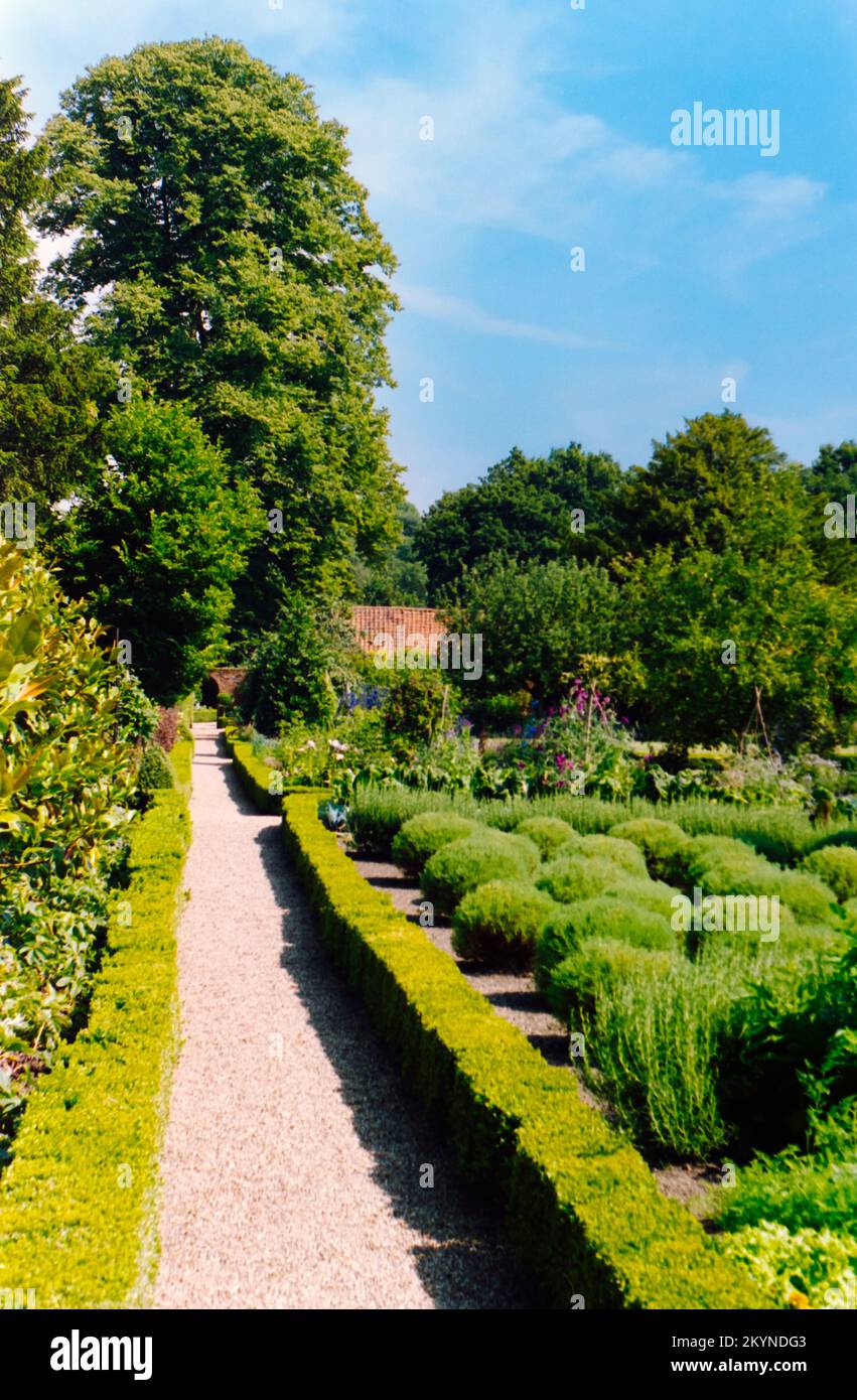 Westgreen House in Hampshire.  A  National Trust Property, shot on Film in the 1990s. Stock Photo