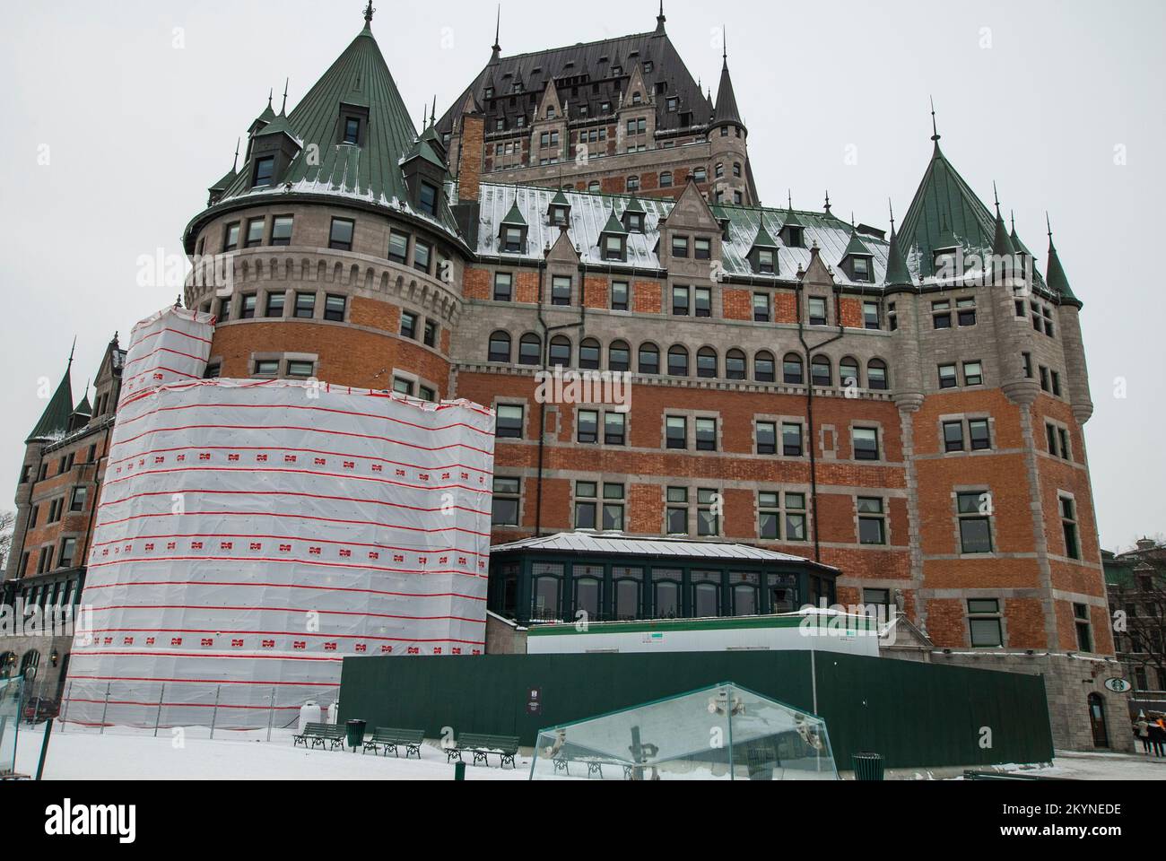 The Fairmont Le Chateau Frontenac in Quebec City Stock Photo