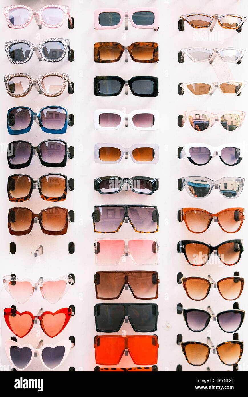 Vintage or Retro Sunglasses for Sale, Margate Old Town, UK Stock Photo