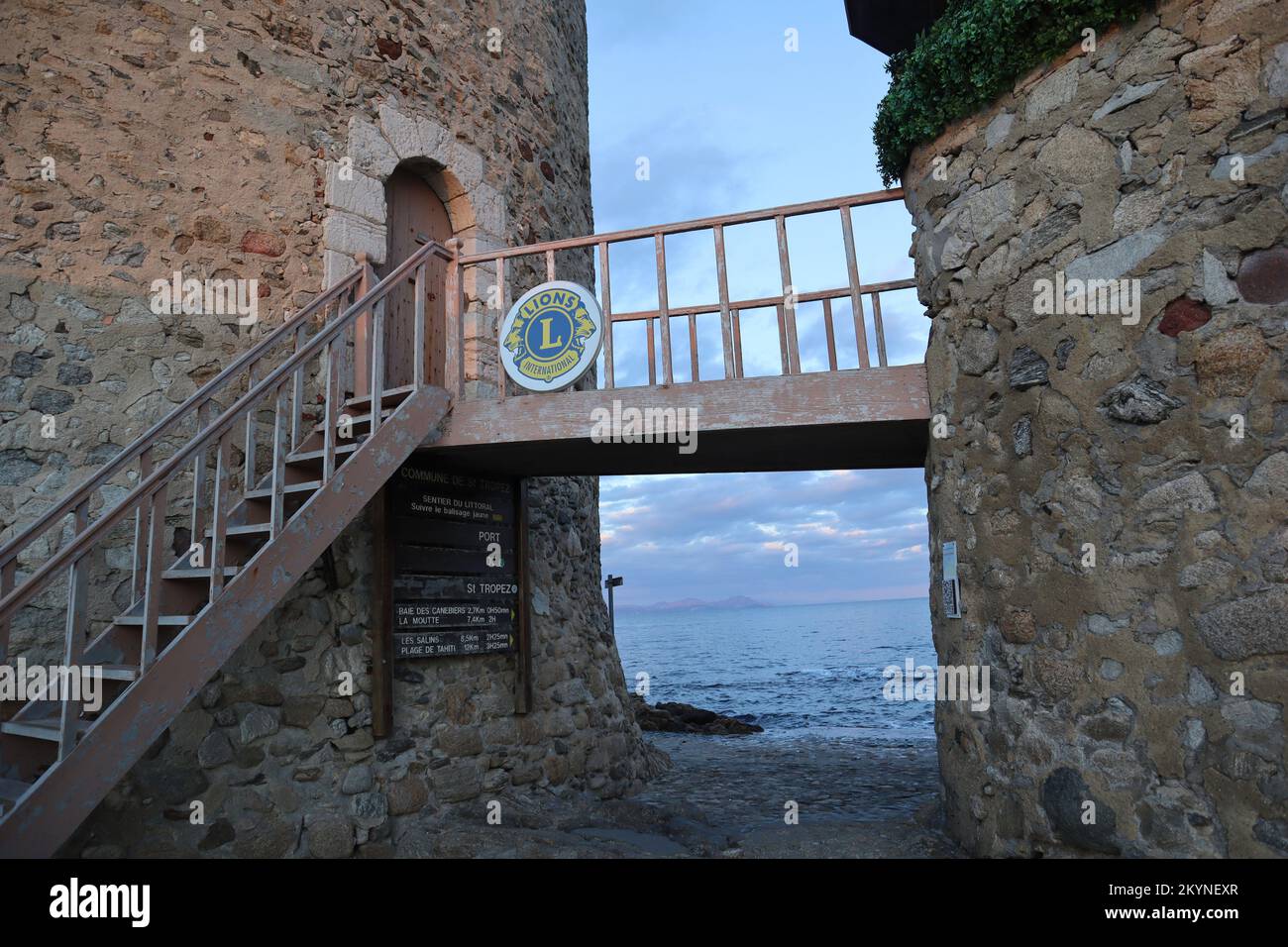 Dec. 01 2022 SaintTropez, France. Weather over the Port of Saint