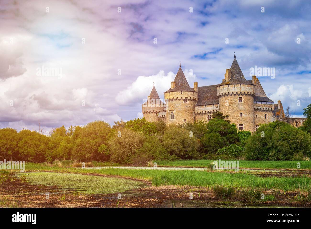 Panoramic View Of Chateau De Suscinio Medieval Castle A Former Panoramic View Of Chateau De Suscinio Medieval Castle A Former