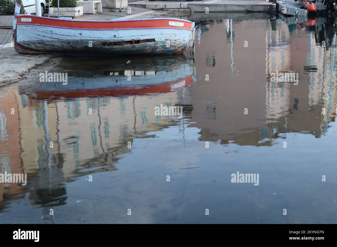 Dec. 01 2022 SaintTropez, France. Weather over the Port of Saint