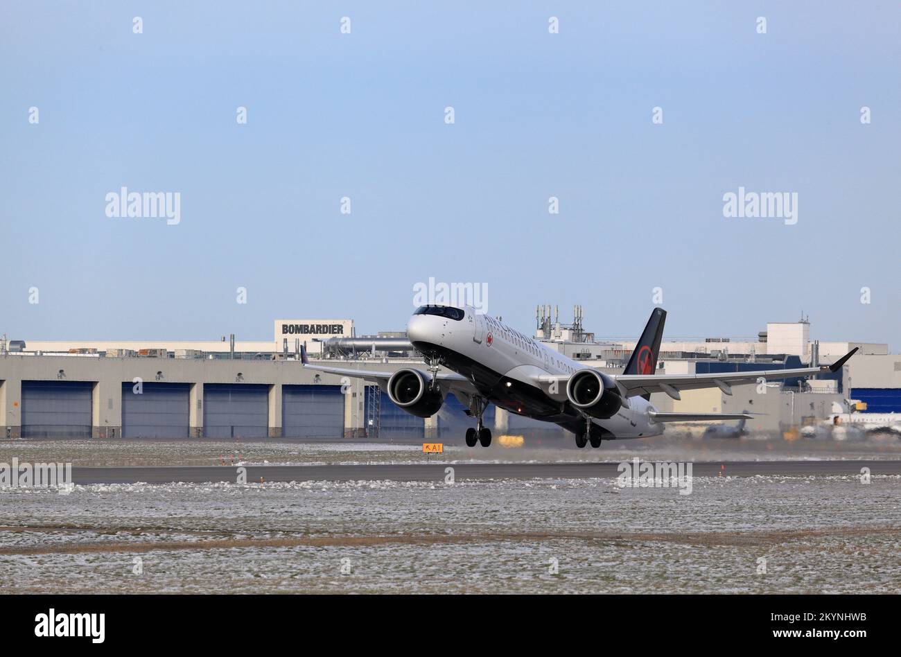 Airbus A220300 formerly known as Bombardier Air Canada CGJYC taking