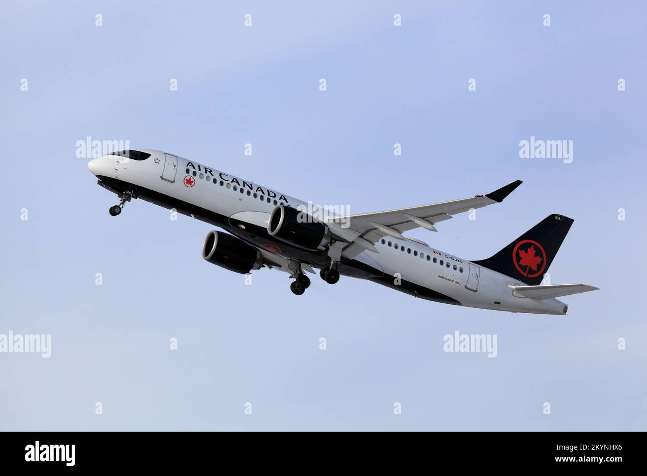 Airbus A220300 formerly known as Bombardier Air Canada CGJYC taking