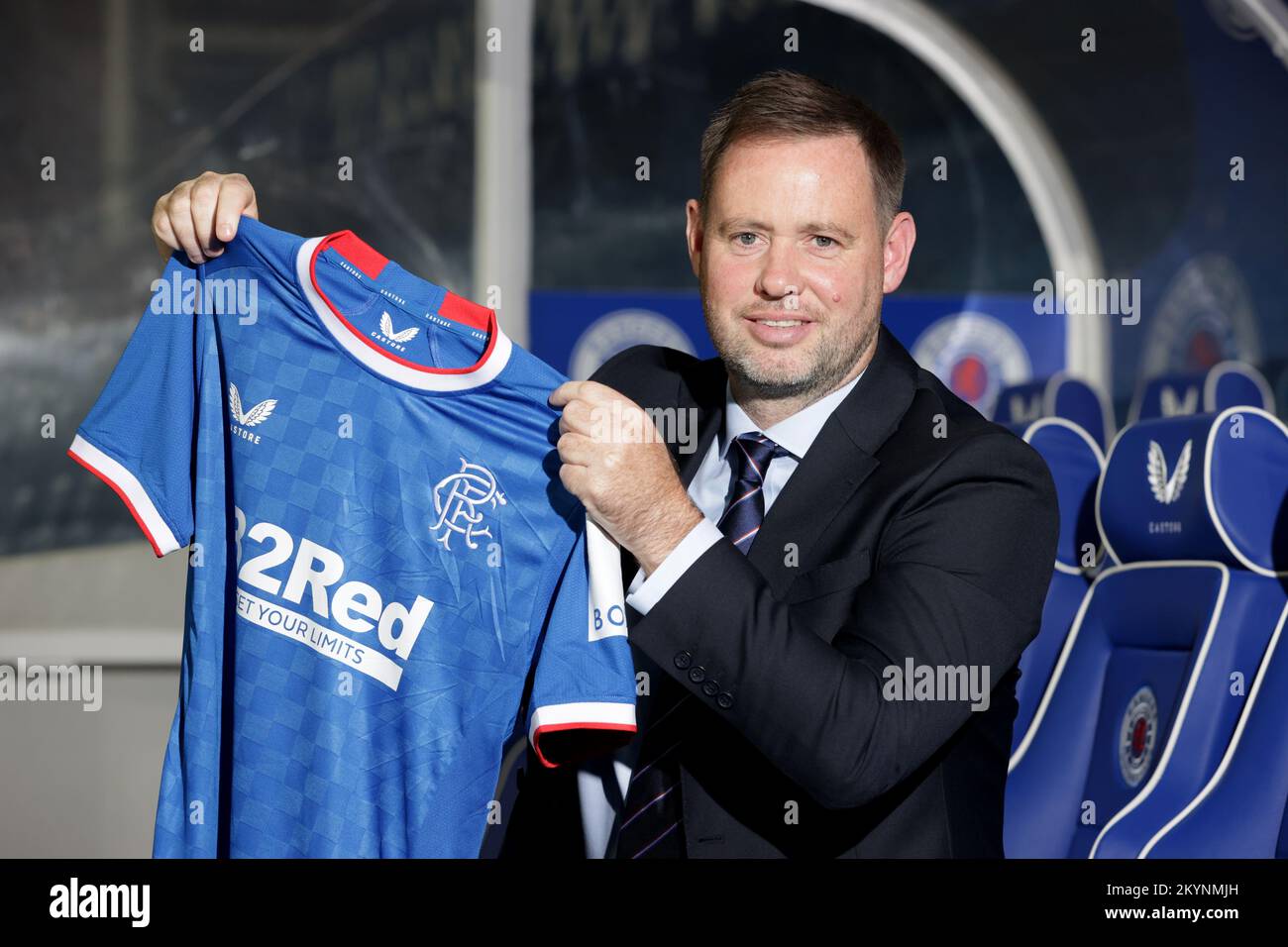 Newly appointed Rangers manager Michael Beale during a press conference ...