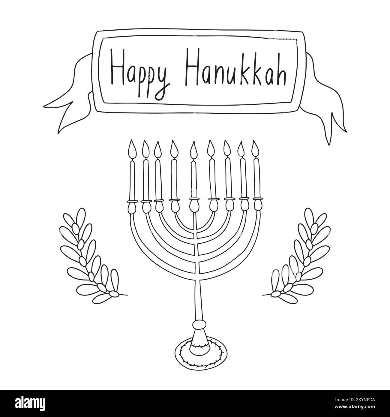 Happy hanukkah Black and White Stock Photos & Images - Alamy
