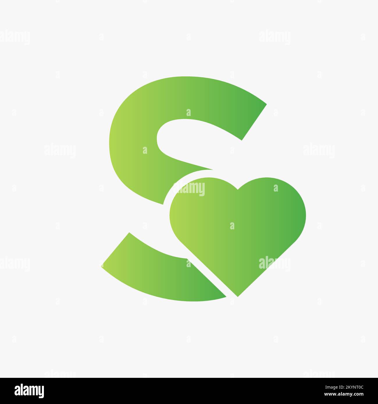 Letter S Love Symbol And Heart Icon Concept Vector Template Stock ...