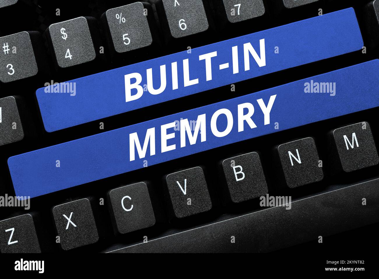 Conceptual display Built In Memory. Business concept device or feature