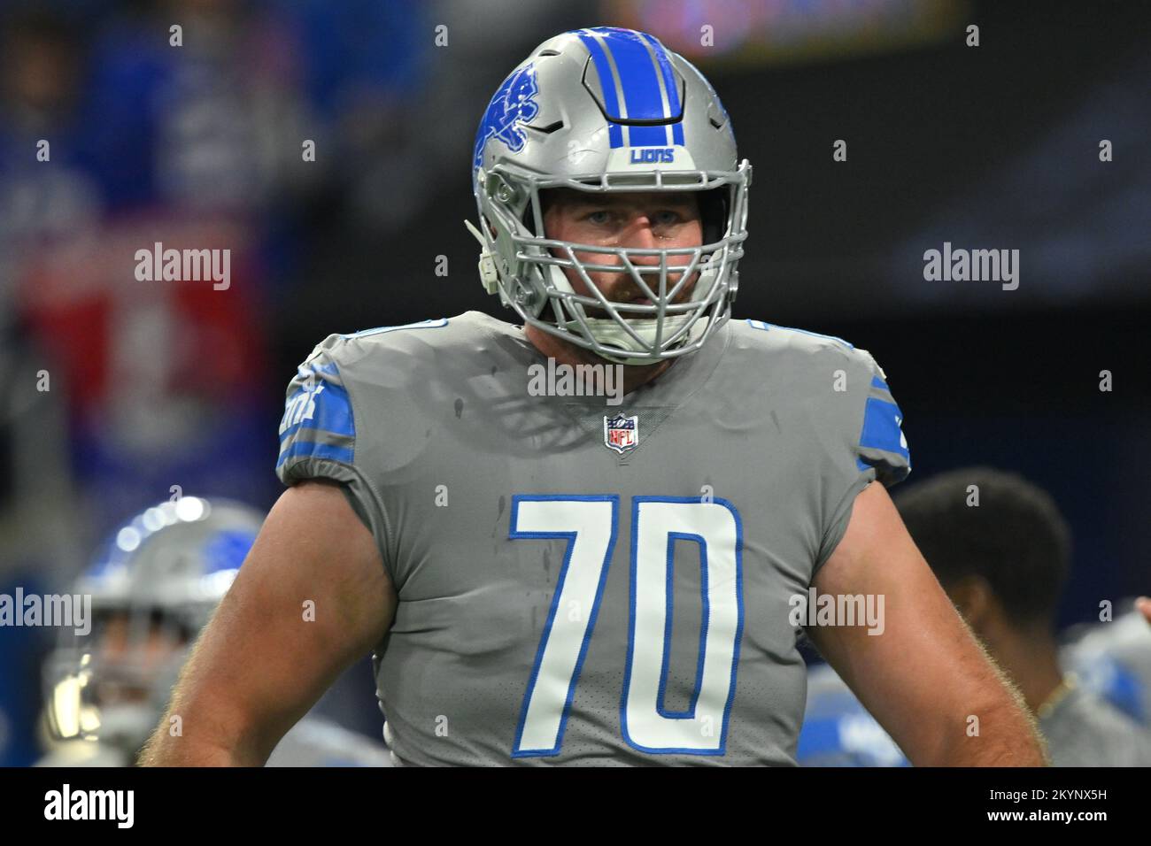 DETROIT, MI NOVEMBER 24 Detroit Lions OT (70) Dan Skipper before the