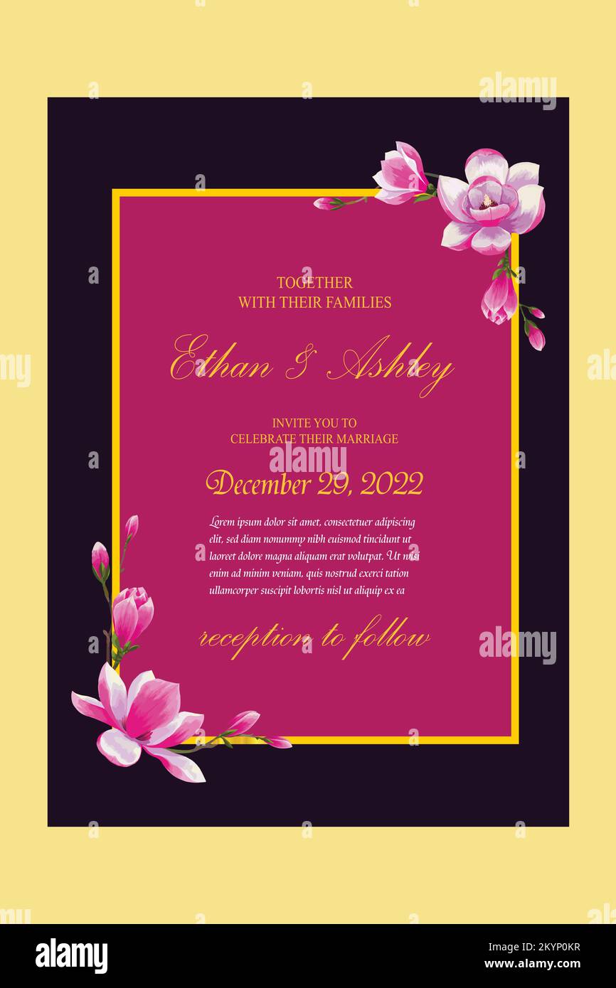 Invitation card design hi-res stock photography and images - Alamy