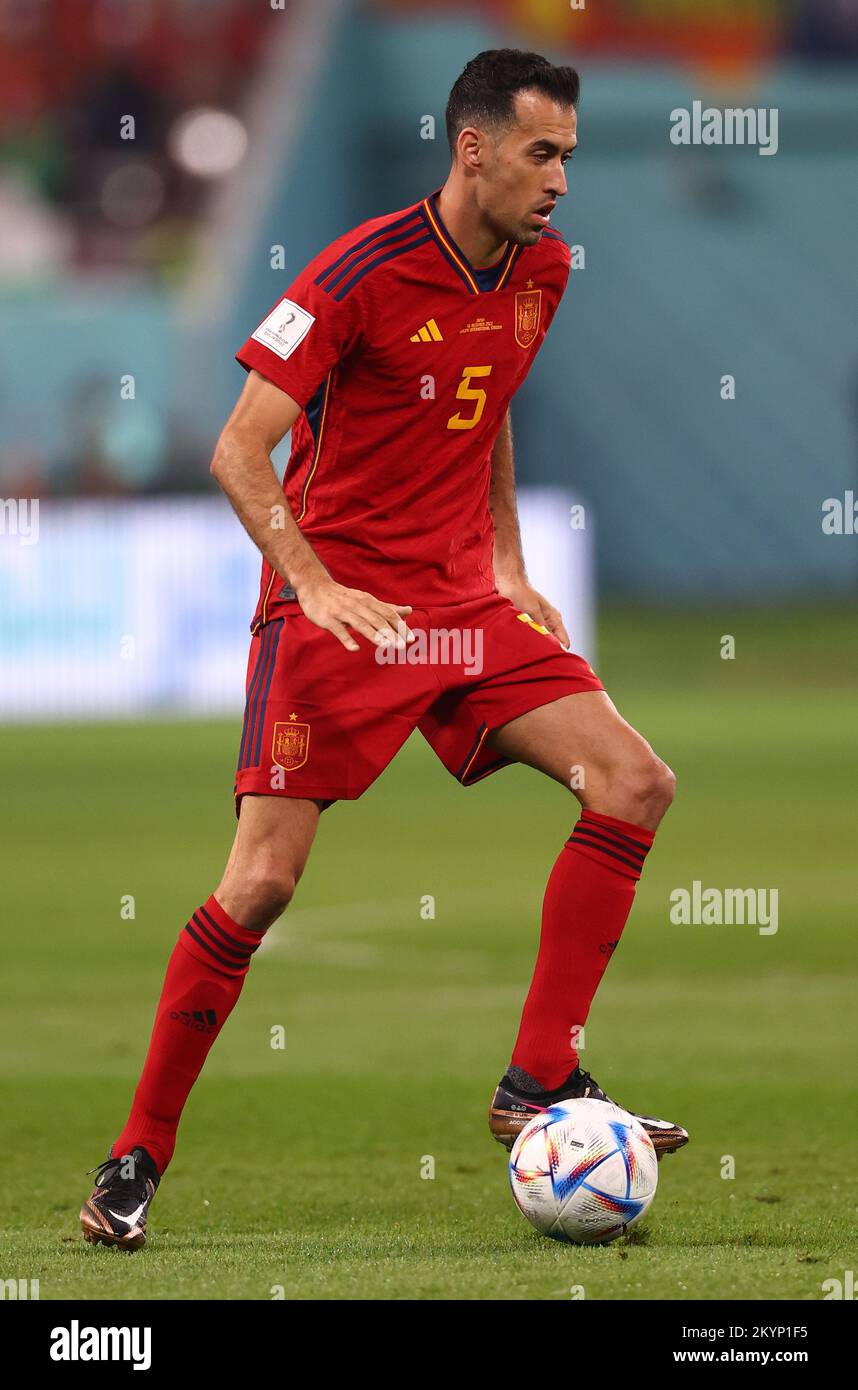 Doha, Qatar, 1st December 2022. Sergio Busquets of Spain during the