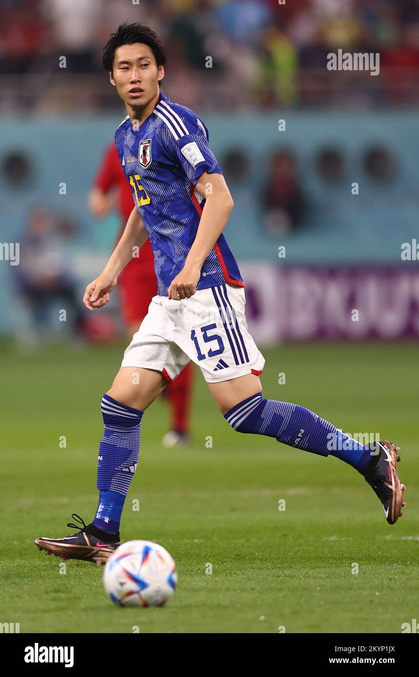 Doha, Qatar, 1st December 2022. Daichi Kamada of Japan  during the FIFA World Cup 2022 match at Khalifa International Stadium, Doha. Picture credit should read: David Klein / Sportimage Stock Photo