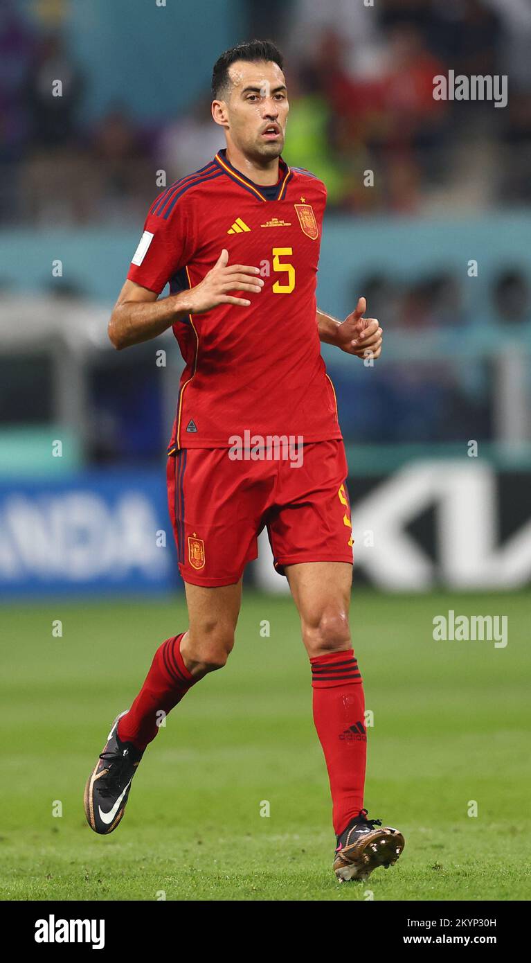 Doha, Qatar, 1st December 2022. Sergio Busquets of Spain during the