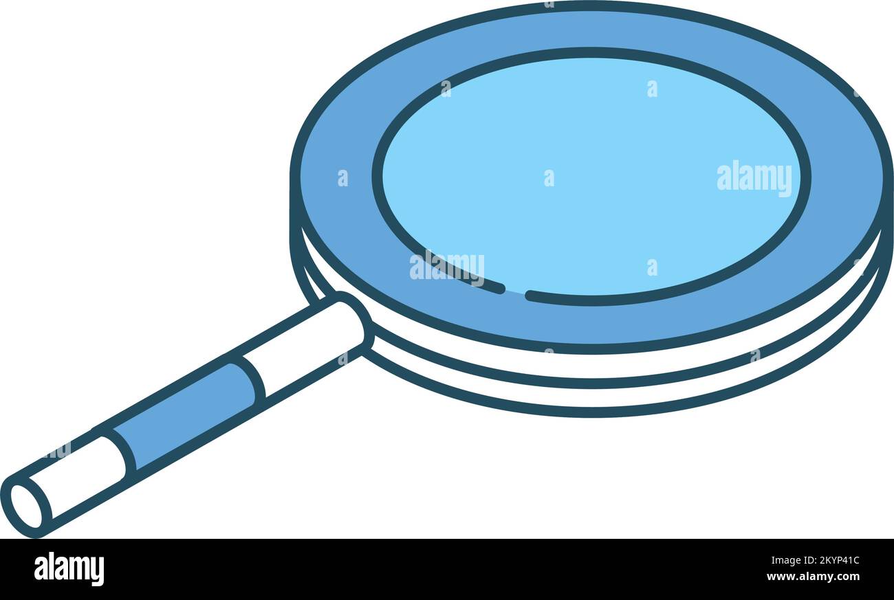 isometric magnifier icon Stock Vector Image & Art - Alamy