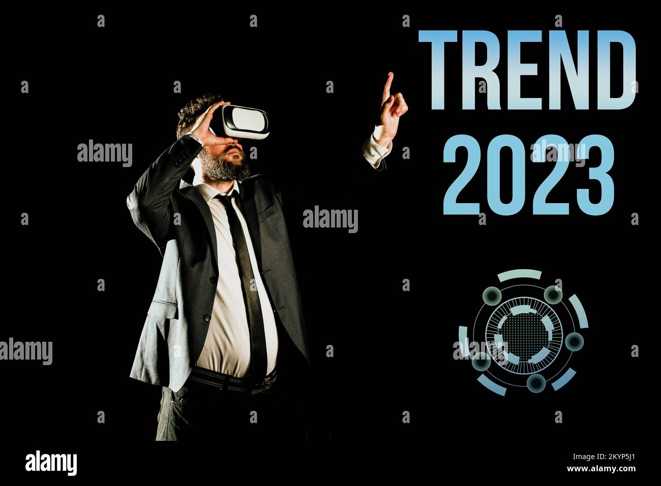 Writing displaying text Trend 2023. Word for things that is famous for