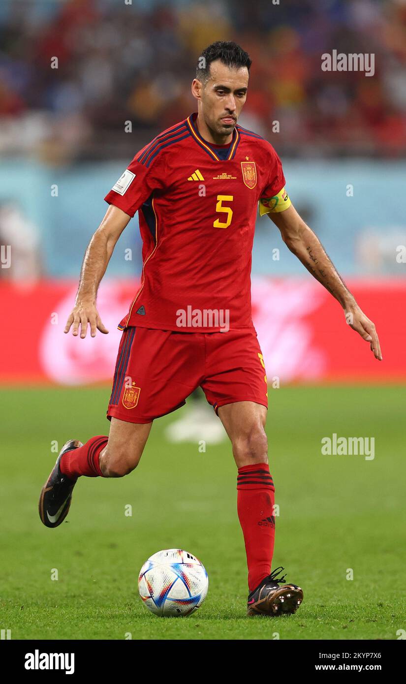 Doha, Qatar, 1st December 2022. Sergio Busquets of Spain during the