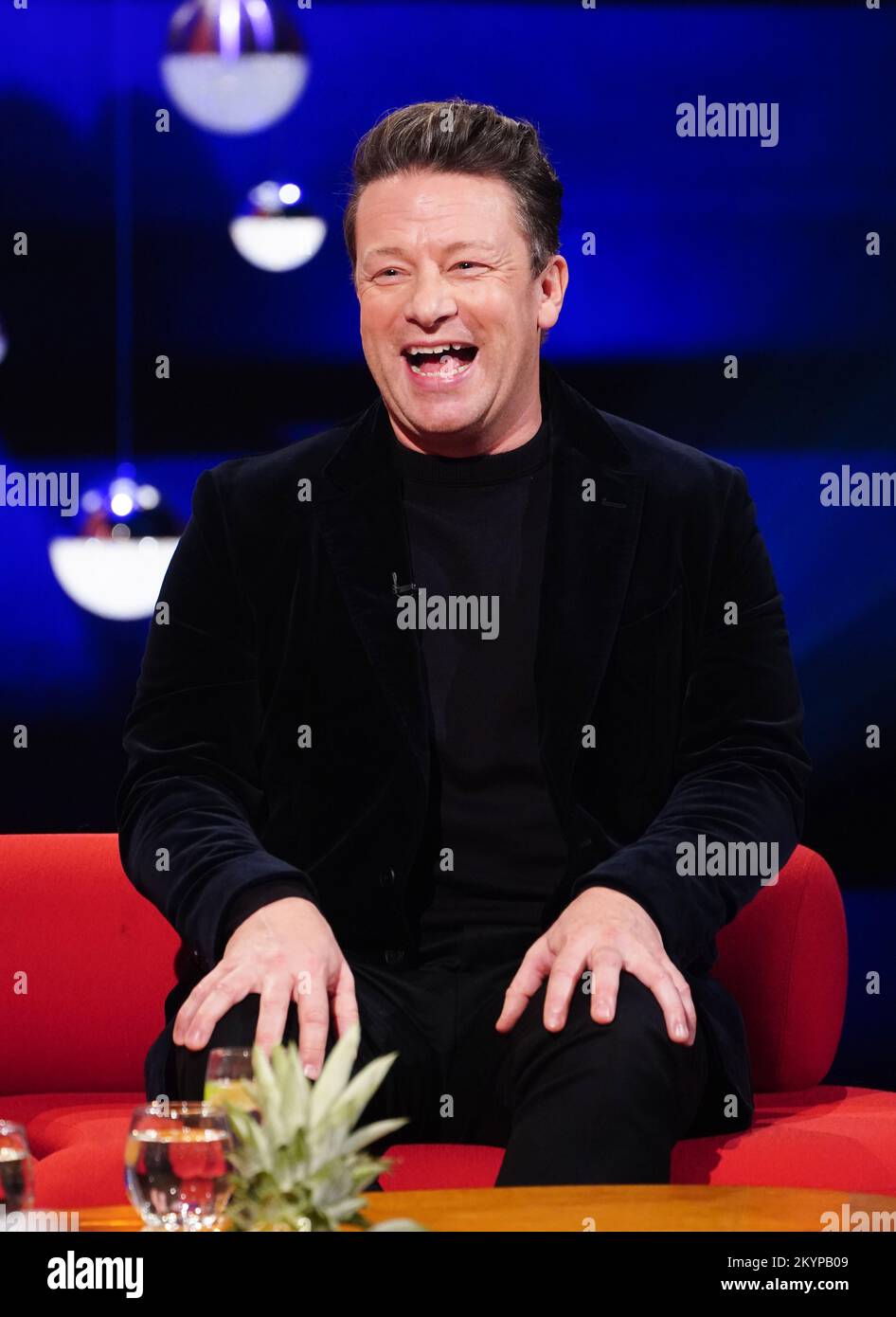 EDITORIAL USE ONLY Jamie Oliver during the filming for the Graham