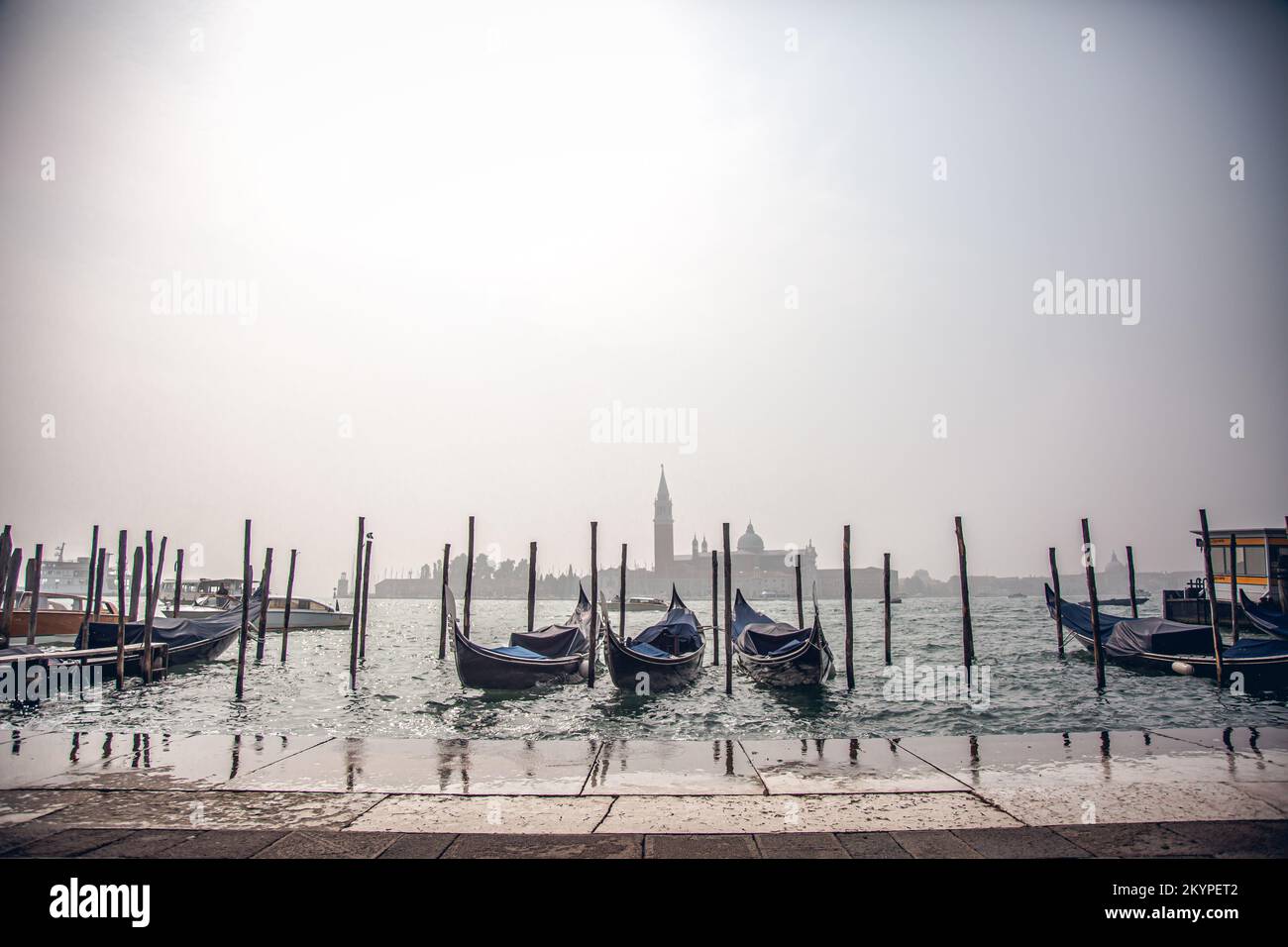 Image of Venice with its gondolas and its tourists enjoying the beauty ...